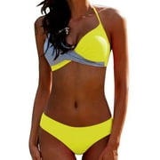 2-Piece Womens Padded Push-up Bra Bikini Swimsuit Bathing Swimwear Beachwear Summer Set