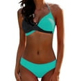 thumbnail image 1 of 2-Piece Women's Padded Push-up Bra Bikini Swimsuit Bathing Swimwear Beachwear Summer Set, 1 of 2
