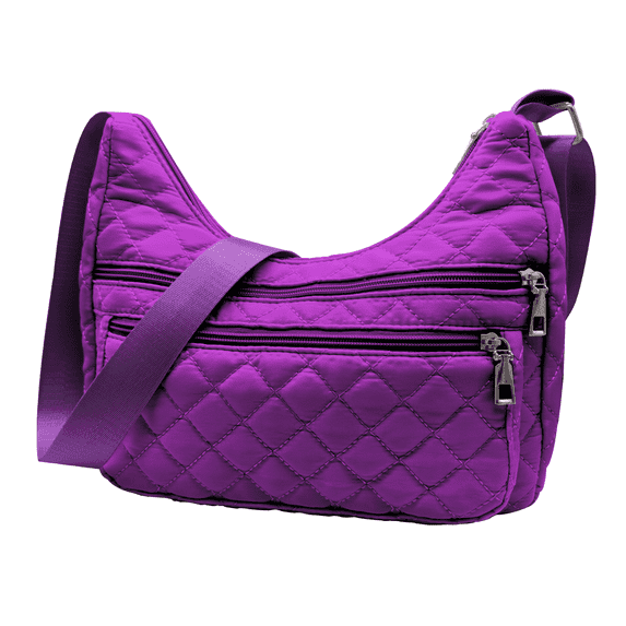2-Piece Women's Quilted Nylon Tote & Crossbody Bag Set – Featuring a Spacious Laptop-Friendly Shoulder Tote and a Durable Hobo Messenger Bag, Ideal for Work, Travel, Gym & Daily Use
