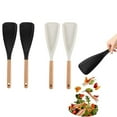 thumbnail image 1 of 2-Piece Wooden Handle Cooking Spoon Set for Nonstick Cookware 12 Inch Multifunctional Kitchen Utensils for Stirring Mixing Scraping and Serving Heat Resistant Safe Spoons for Cooking and Baking, 1 of 7