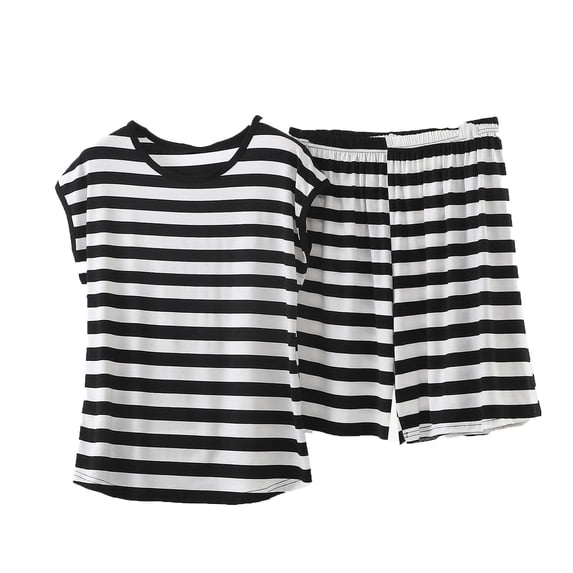 2 Piece Workout Sets for Women Summer Sleeveless Round-Neck Short Casual Pullover Comfy Set