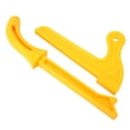 Push Block For Router Table 2-Piece Yellow Plastic 2-in-1 Wood Saw Push Stick Practical Safety Push ...
