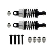 2 Pieces 1/10 RC Shock Absorber Remote Control Car Shock Absorber Replace Parts Metal Spare Parts for TT02 Part Replaces Argent