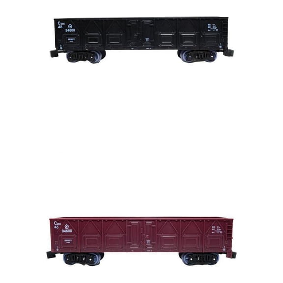 2 Pieces 1/87 Trains Wagon Carriage HO Models Guage Layout