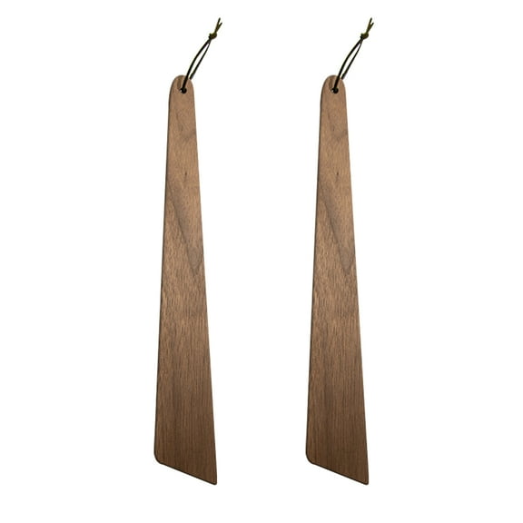 2 Pieces 12" Teak Wood Spatula Set, Flat Wooden Spatula Turner, Small Wood Egg Flipper Utensils Cookware for Cooking Sourdough Serving Scraping Stirring