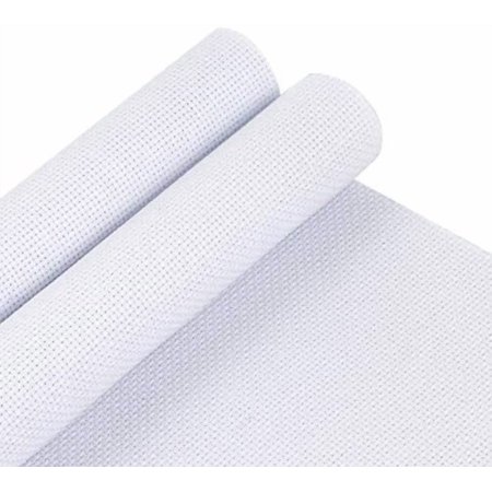 2 Pieces 14 Count Big Size White Aida Cross Stitch Fabric, Classic Reserve Aida Cloth, 19.6 x 21.6 Inch