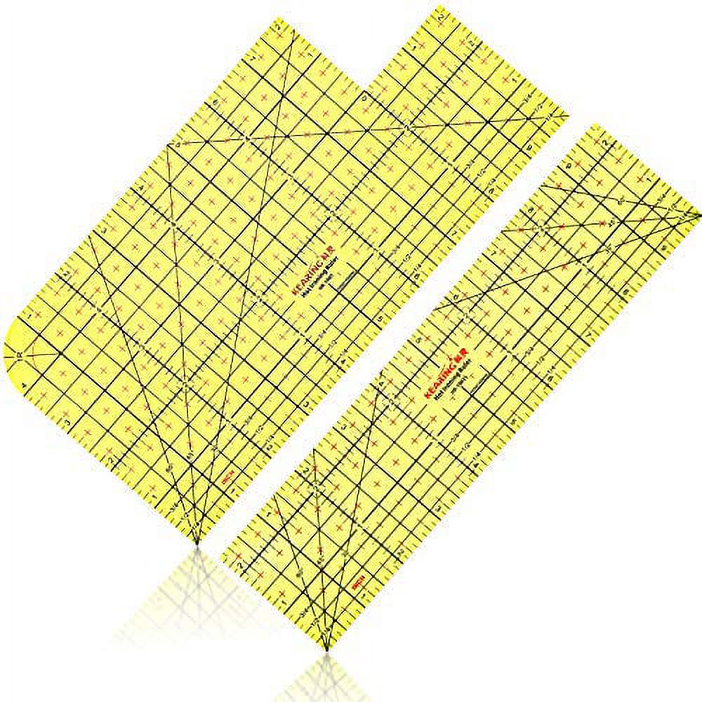 2 Pieces Inches System Hot Hem Ruler Ironing Measuring High Temperature