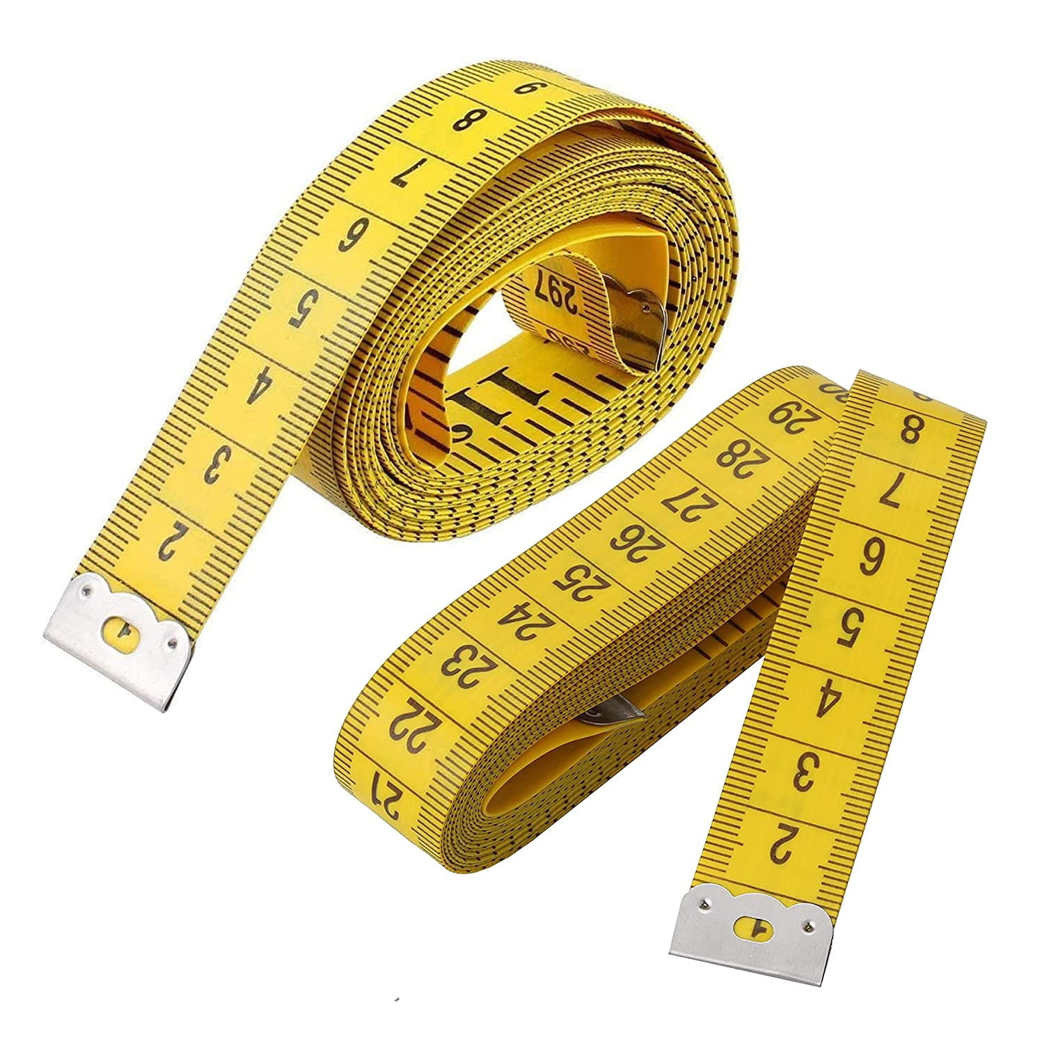 18 PCS Dual Sided Measuring Tape, 6 Colors Double Scale Soft Tape