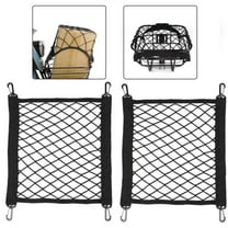 2 Pieces 30*30Cm Motorcycle Helmet Holder Net High Elastic Cargo Net Mesh Storage Trunk Bag For Scooter Bike Storage Basket