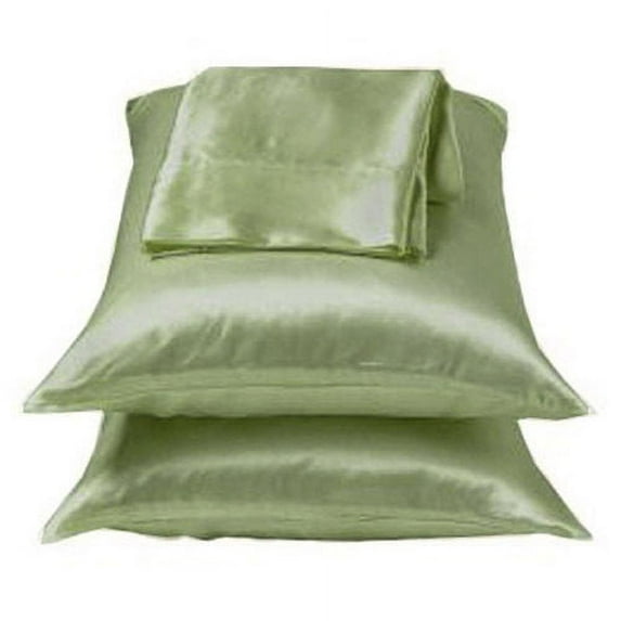 2 Pieces 350TC Solid Color Soft & Smooth Silky Satin Pillow Cases/Protector/Cover