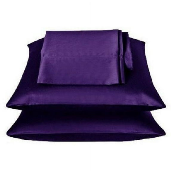 2 Pieces 350TC Solid Color Soft & Smooth Silky Satin Pillow Cases/Protector/Cover