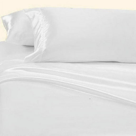 2 Pieces 350TC Solid Color Soft & Smooth Silky Satin Pillow Cases/Protector/Cover