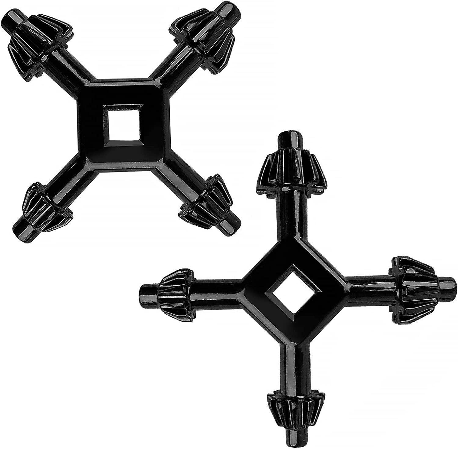 2 Pieces 4Way Chuck Key, Universal Drill Chuck Key