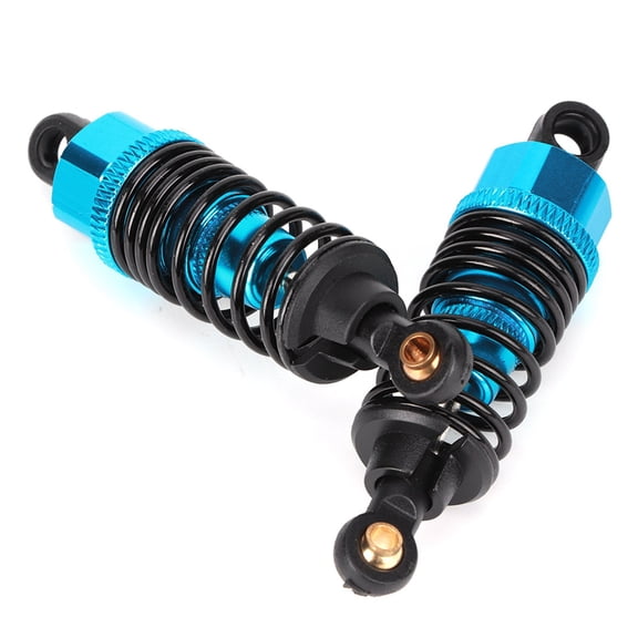2 Pieces 65mm Metal Shock Damper Blue RC Car Replacement Upgrade Accessories Part (2.56 inches / 65mm)