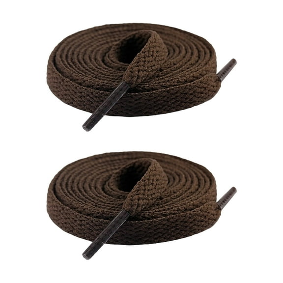 2 Pieces 8mm Wide Flat Sneaker Shoelaces Multipurpose Replacement Multicolored Laces for Everyday Footwear Shoes Strings