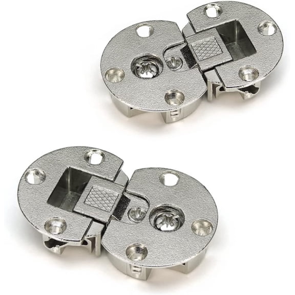 2 Pieces 90 Degree Page Turning axis Adjustable Cabinet Door Concealed Hinge Special Table Drop Down Hinge Flush Hinge(wwx)