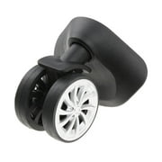 2 Pieces A57 Suitcase Luggage Wheels Replacement Swivel Mute Casters for Trolley Black - Easy Installation