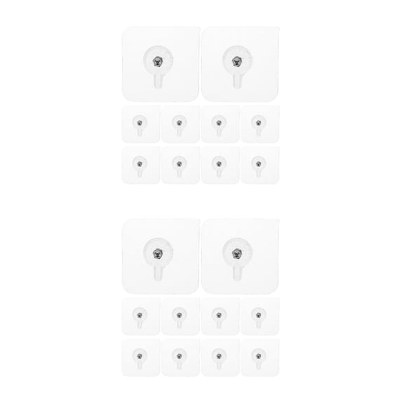2 Pieces Adhesive Pads Hooks Prop Pant Hangers Child Silver