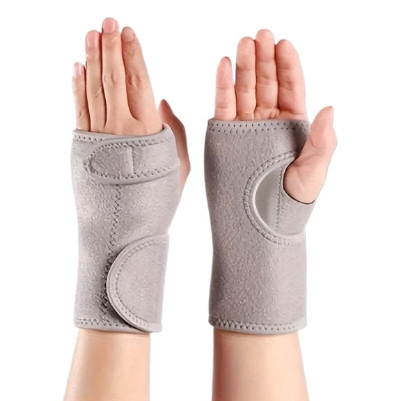 2 Pieces Adjustable Wrist Support Brace with Splint, 11.8-Inch Breathable Wrist Stabilizer
