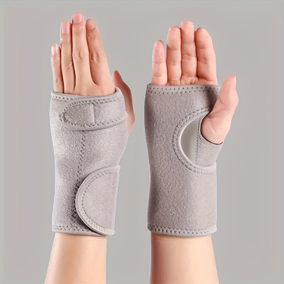 2 Pieces Adjustable Wrist Support Brace with Splint, 11.8-Inch Breathable Wrist Stabilizer