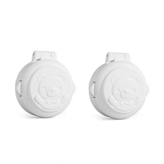 2 Pieces Baby Safety Lock Button Security Lock Car Washing Machine Computer for Key Start for Cover Baby Safe