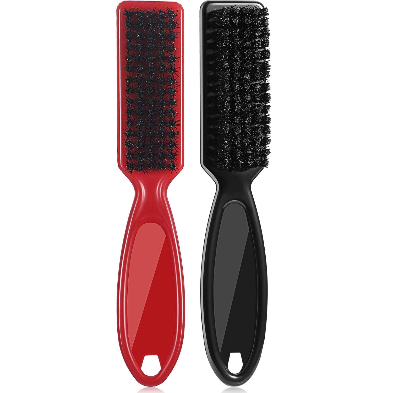 2PCS Barber Blade Broken Hair Cleaning Brush Hair Clipper Brush Nail Brush  Tool for Cleaning Clipper, Solid Color Hair Brush(PINK&BLACK)