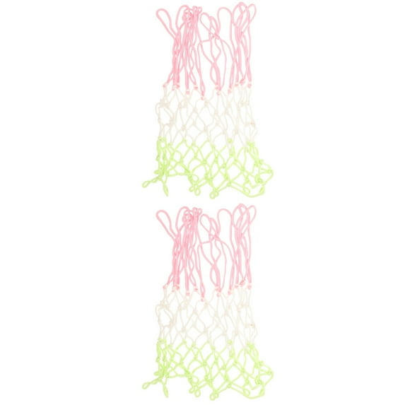 2-Pack Replacement Basketball Return Nets for Hoop Backboard Accessories, Goal Net Attachments for Practice and Training