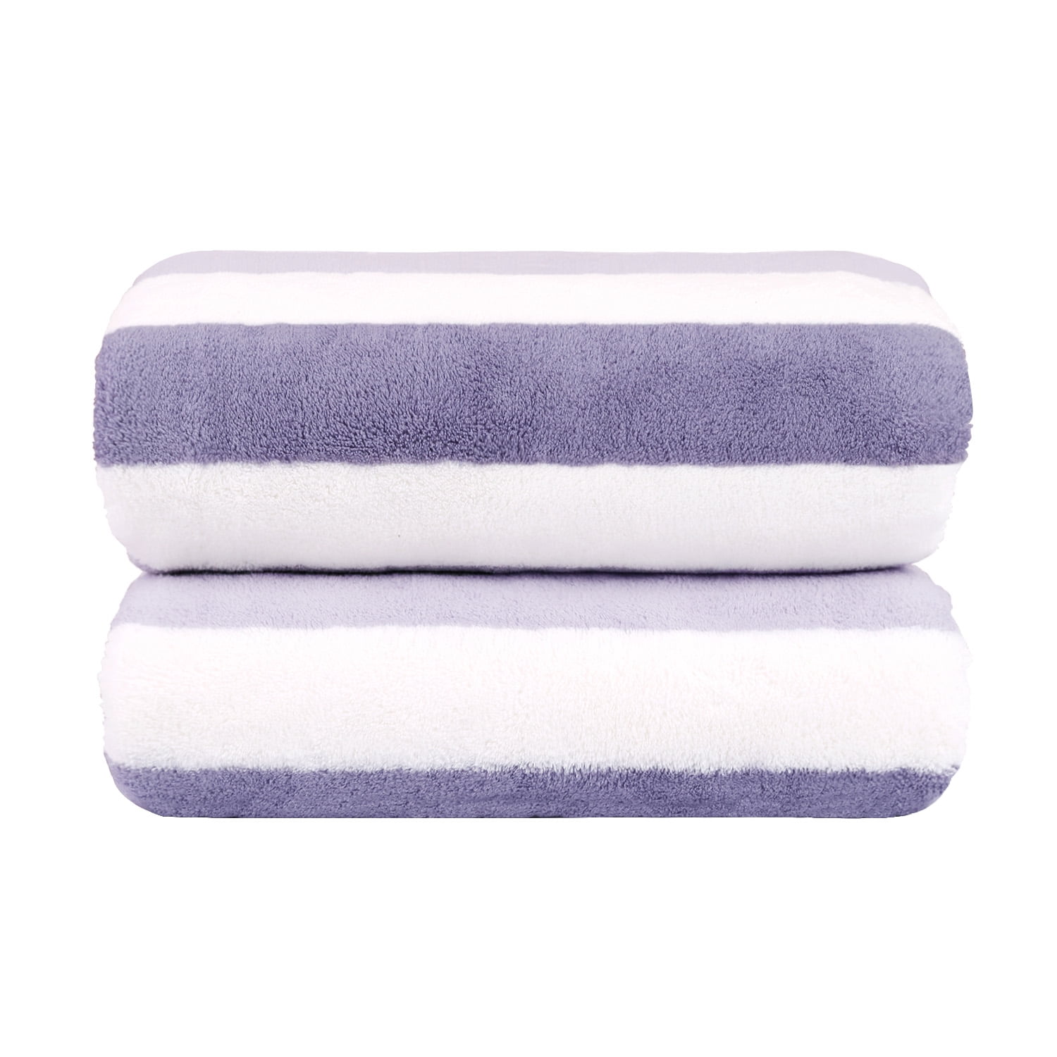 2-Pieces Bath Towel Set For Bathroom, High Density Plush Fleece Ultra Absorbent, 30"x60"