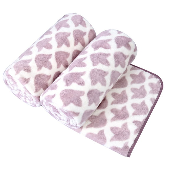 2-Pieces Bath Towel Set For Bathroom, High Density Plush Fleece Ultra Absorbent, 30"x60"