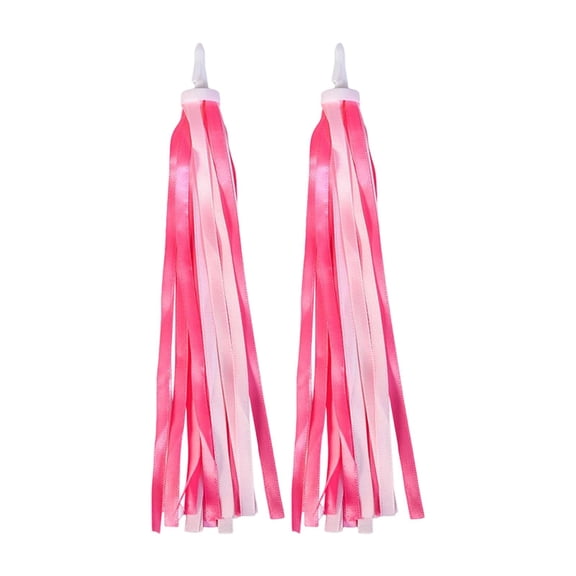 2 Pieces Bike Handlebar Streamers Bicycle Tassel Ribbons Plastic Material for Girls Boys Outdoor Cycling Fun