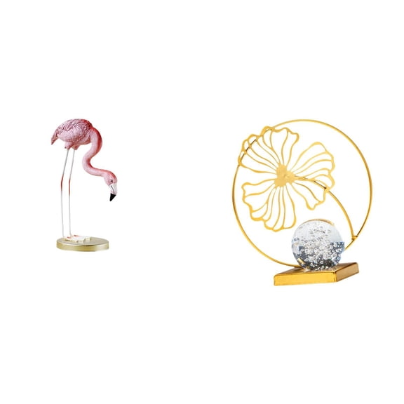 2 Pieces Bird Figurine Leaf Statue Sculpture Resin Material Elegant Decor for Garden Lawn Bookshelf Bedroom Fireplace