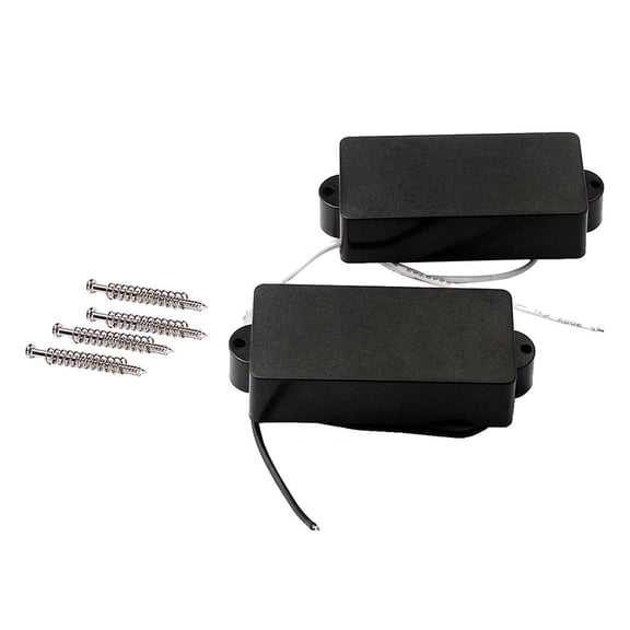 2 Pieces Black Closed Style Humbuckers 4 String Pickups for Guitar