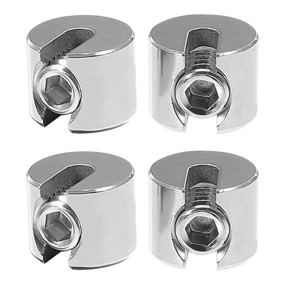 2-Pack Cable Clips Wire Rope Clamp Fastener Kit for Timber Securing and Organizing Wires
