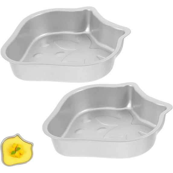 2 Pieces Cake Pans, Strawberry Shaped Baking Pan, Jello Mold For Homemade Cake, Bread And Jello, Non-Stick - Send Goods From Local Warehouse