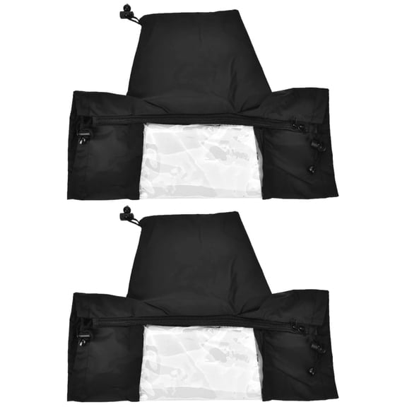 CIMAXIC Waterproof Black Camera Cover for Harsh Weather Protection 2Pcs