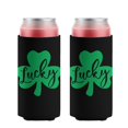 thumbnail image 1 of 2 Pieces Can Cooler Sleeves Insulated Collapsible Beer Can Sleeve Lucky St. Patrick's Day Soda Beer Can Covers for Birthday Party Wedding, 1 of 4
