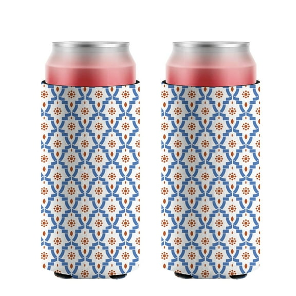 2 Pieces Can Cooler Sleeves Insulated Collapsible Can Sleeves Wild Flower Can Cooler Sleeve for Bulk for Soda