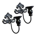 thumbnail image 1 of 2 Pieces Candle Sconces Wall Mounted Metal French Vintage Iron for Home Living Room Art Corridor, 1 of 9