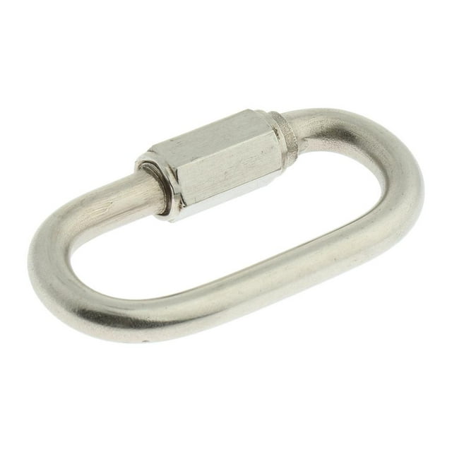 2 Pieces Carabiner Screw Carabiner Stainless Steel Carabiner with Screw