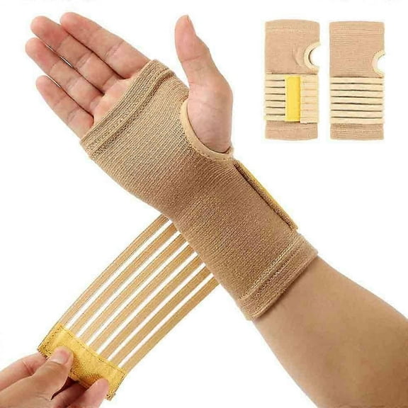 2 Pieces Carpal Tunnel Wrist Braces For Night Wrist Sleep Support Brace Wrist Splint Stabilizer And Hand Brace Cushioned To Help With Carpal Tunnel An