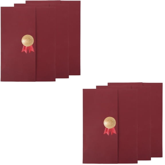 2 Pieces Certificate Envelope Diploma Cover Paper Holder Folder Document Protector for Important Papers