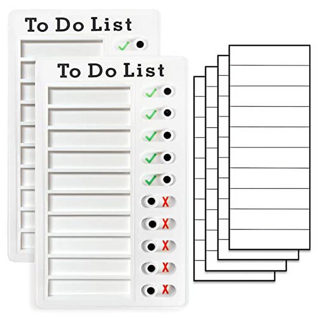 2 Pieces Chore Chart .. for Adults to do .. List My Chores Checklist