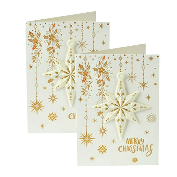 2 Pieces Christmas Envelopes Xmas Money Cash Greeting Card Holder Winter Christmas New Year Greeting Envelopes for Cards Cash Tips Coins Presents Gift, Xmas Gifts for Friends