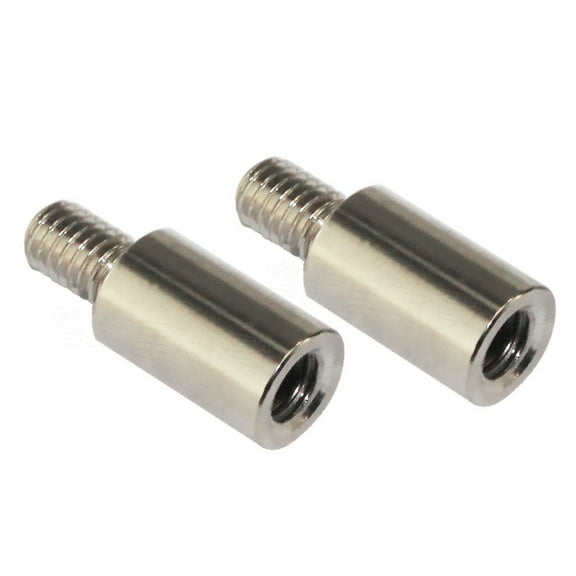 2 Pieces Chrome Joystick Shaft Extender Game Controller Joystick Extension Rod Screw for Seimitsu Joystick