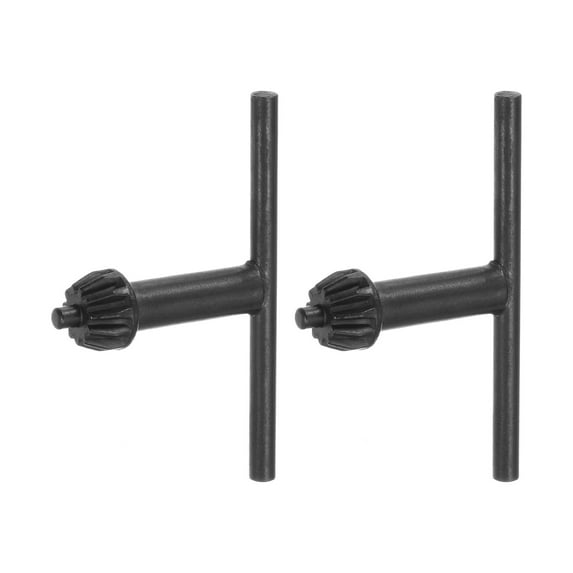 2 Pieces Chuck Key 3mm Key 11 Teeth for 0.3-4mm Drill Chuck Black