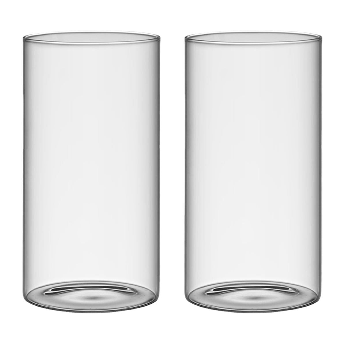 2 Pieces Clear Glass Vase Clear Cylinder Vases for Centerpieces Glass