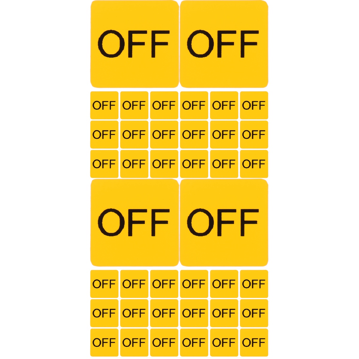 2 Pieces Controller Warning Switch Sticker Label Caution - Walmart.com