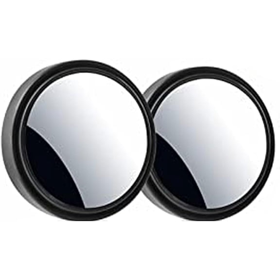 2 Pieces Convex Blind Spot Mirror HD Glass with Wide Viewing Angle for Car Side Rearview Mirror Non-Foldable Fit for Left or Right Side