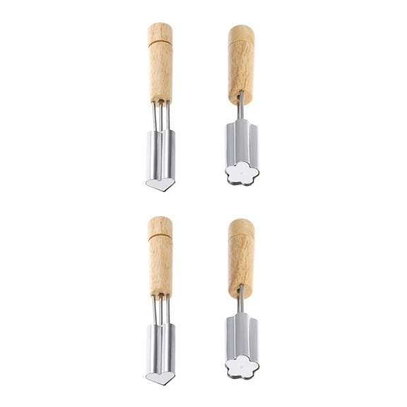 2 Pieces Cookie Cutter Heart Stainless Steel Printing Mold Shape Cookies