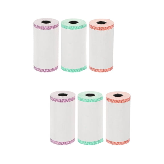 ORDDIART Multipurpose Thermal Paper Rolls Assorted Color for Supermarket